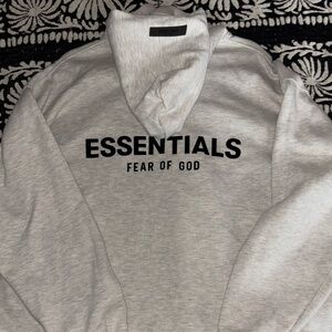 Fear of God Essentials Hoodie 'Light Oatmeal'